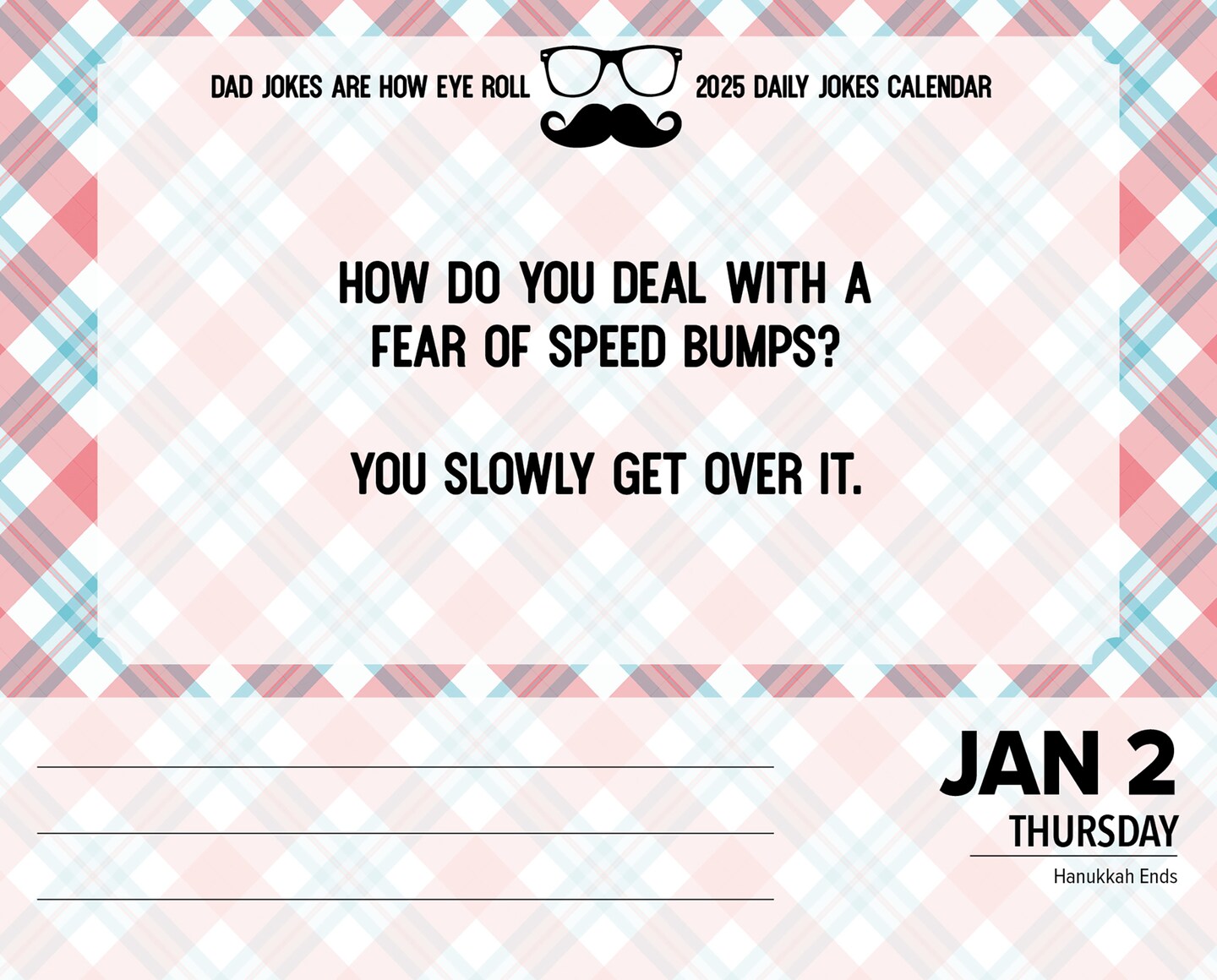 Dad Jokes Are How Eye Roll 2025 Box Calendar - Daily Humor Desktop