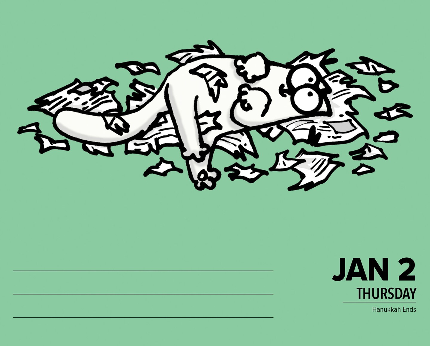 Simon&#x27;s Cat 2025 Box Calendar, Daily Desktop