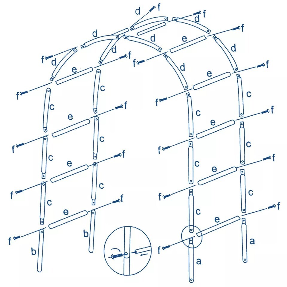 Decorative Metal Wedding ARCH 90" x 55" Wedding Party Decorations Supplies