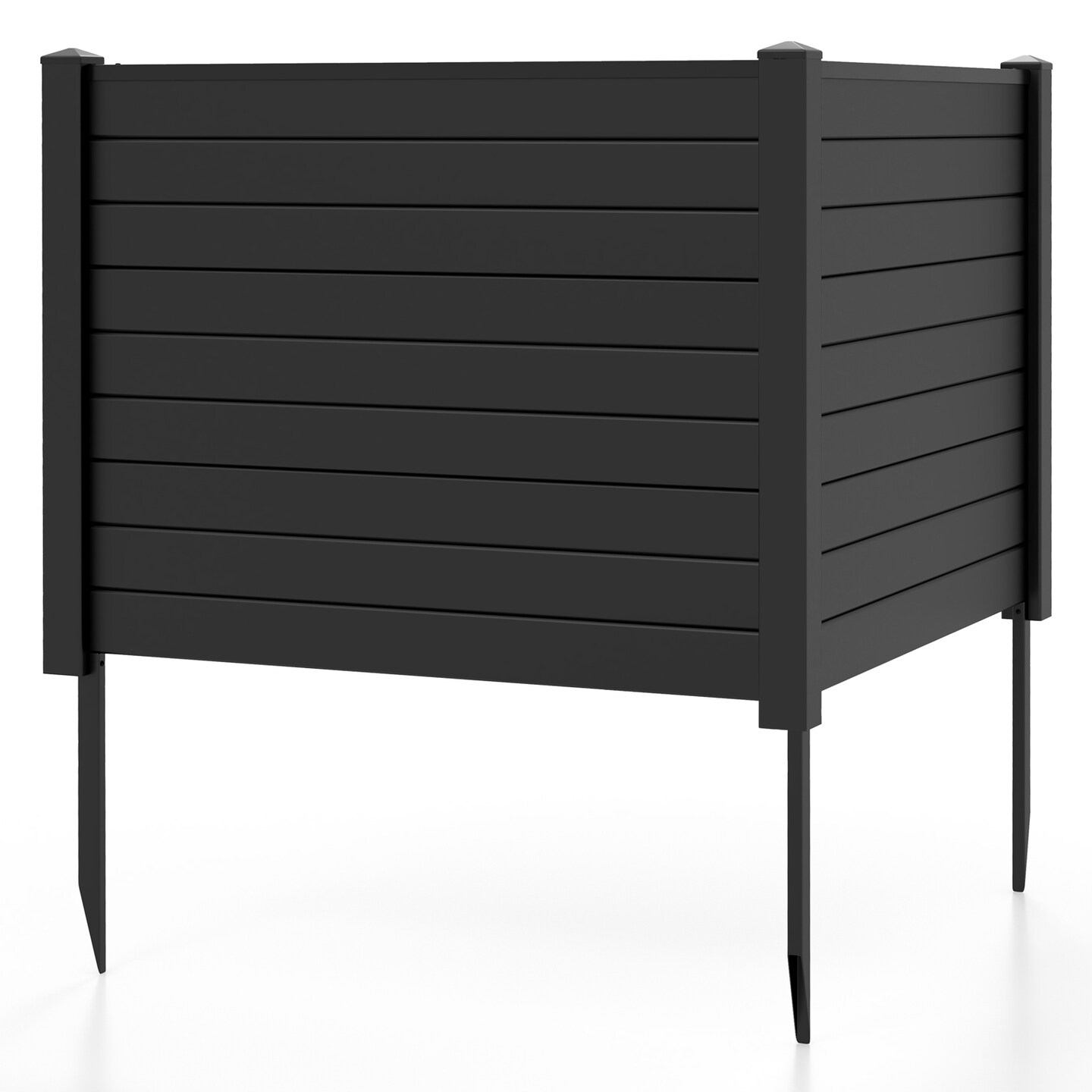 PVC Outdoor Privacy Fence 48x37.5 Easy Install Windproof 2 Panels