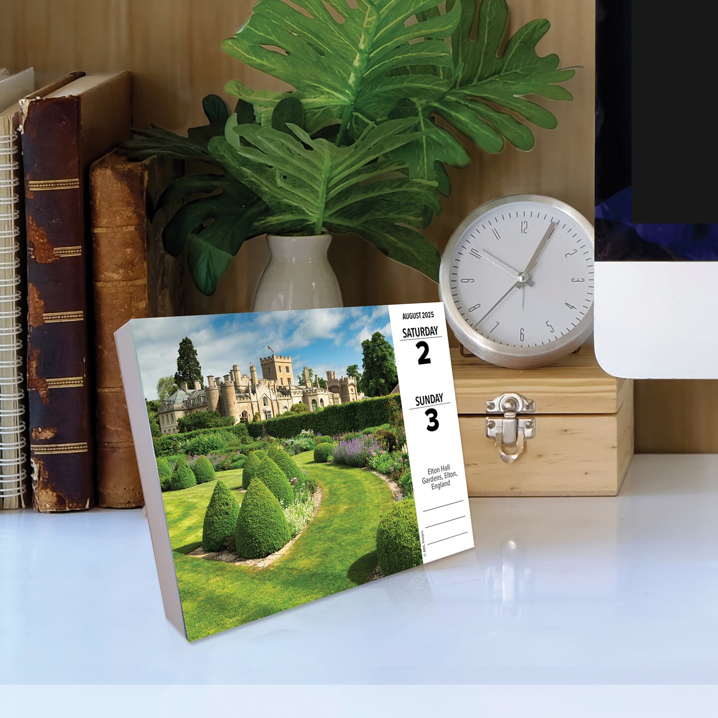 Wanderlust 2025 Daily Desktop Box Calendar