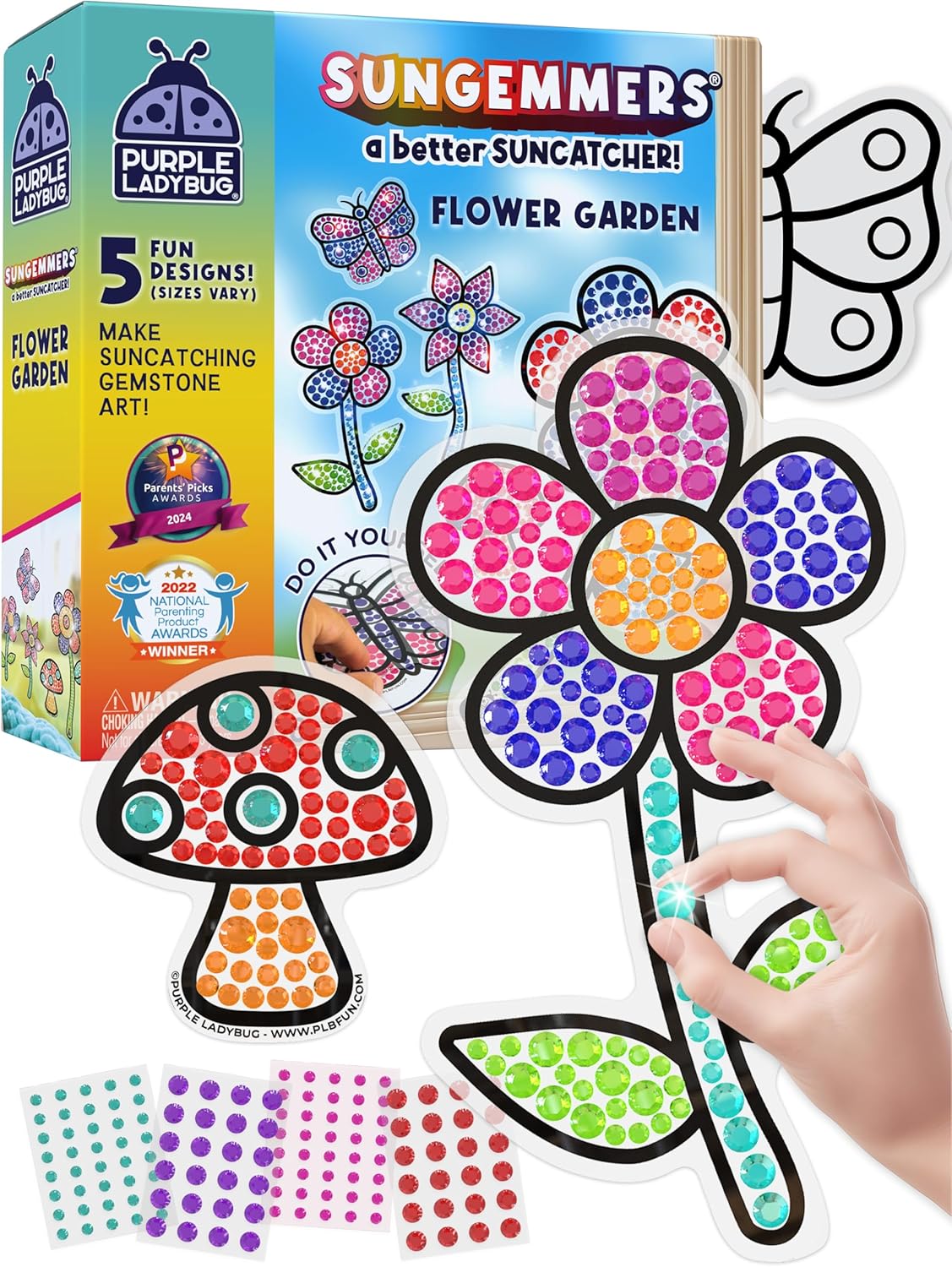 Easter Basket Stuffers for Children & Easter Crafts for Kids - Suncatcher Gem Art for Kids, Great 6 Year Old Girl Gifts, Birthday Gift for Girls 6-8, Arts & Crafts Activities, Window Diamond Art Kit