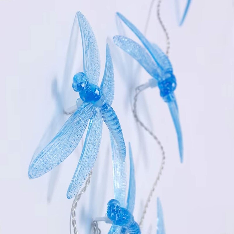 LED String Light with 16 Lights Outdoor Dragonfly Design