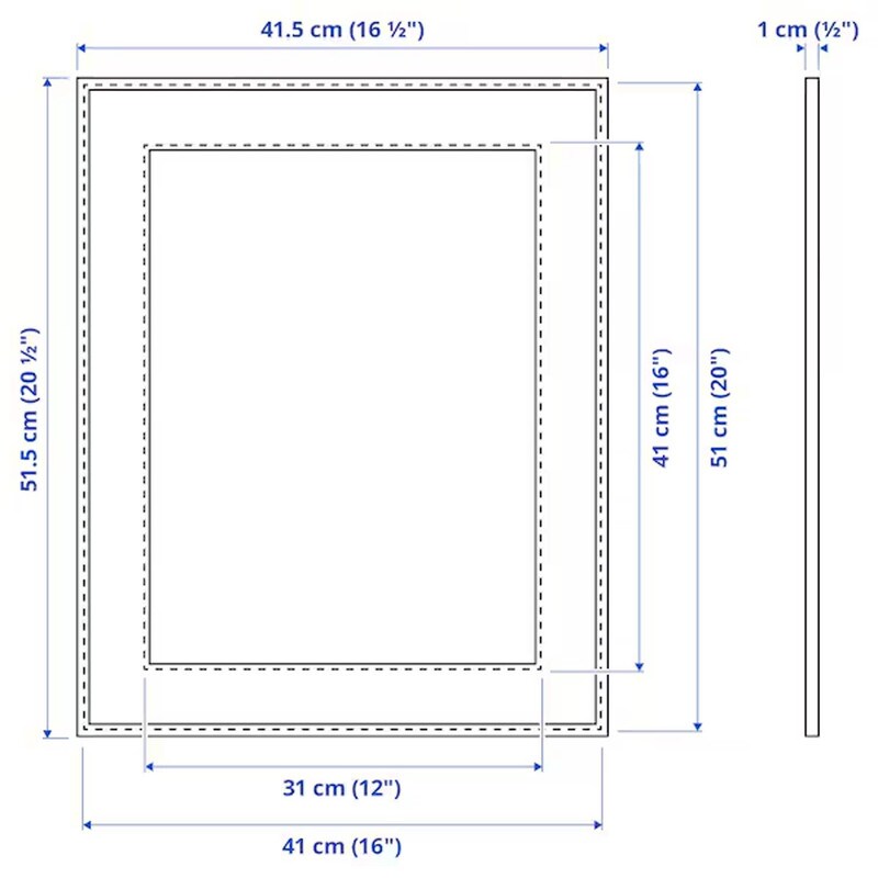 Black Photo Frame 16x20&#x22;