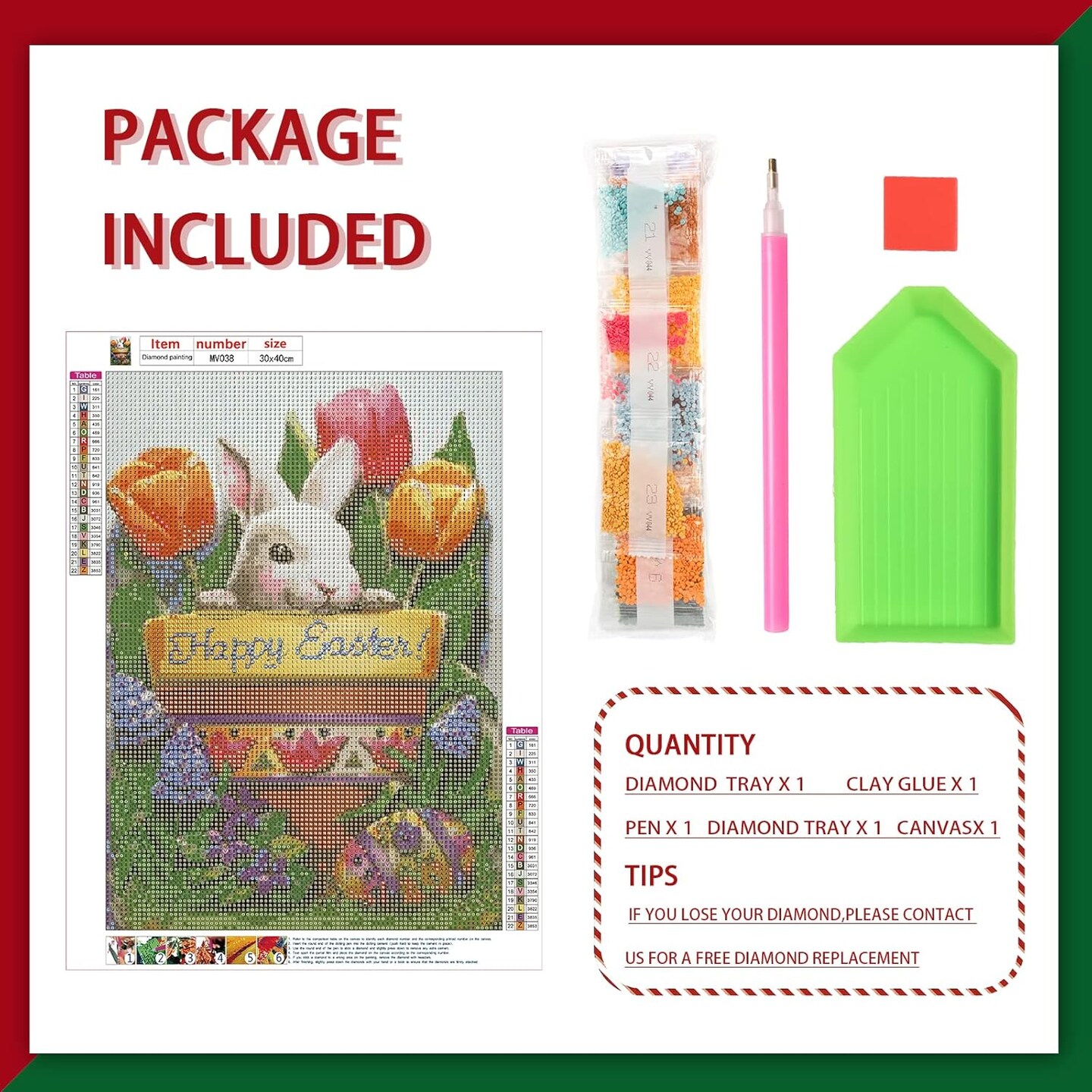 5D Easter Bunny Diamond Painting Kits