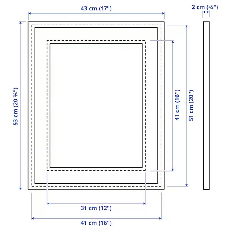 Frame Black 16x20&#x22; Stylish and Convenient Photo Frame