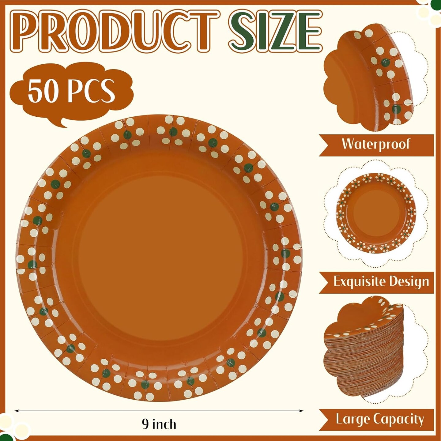 Platos De Barro Mexicanos Mexican Paper Plates Mexican Dinnerware Terracotta Flower Clay Pottery Plates Party Supplies Birthday Wedding Party Decorations(9 Inch,50 Pcs)