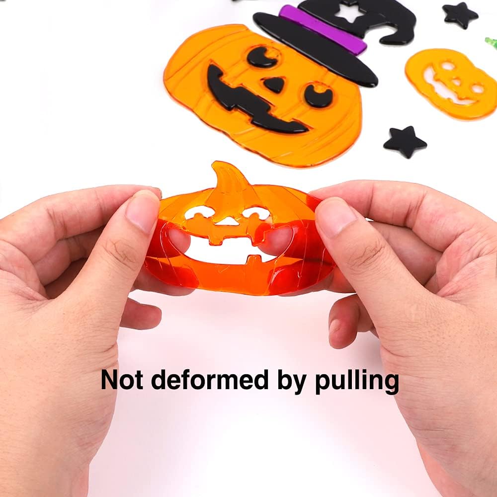 6pcs Halloween Gel Window Clings