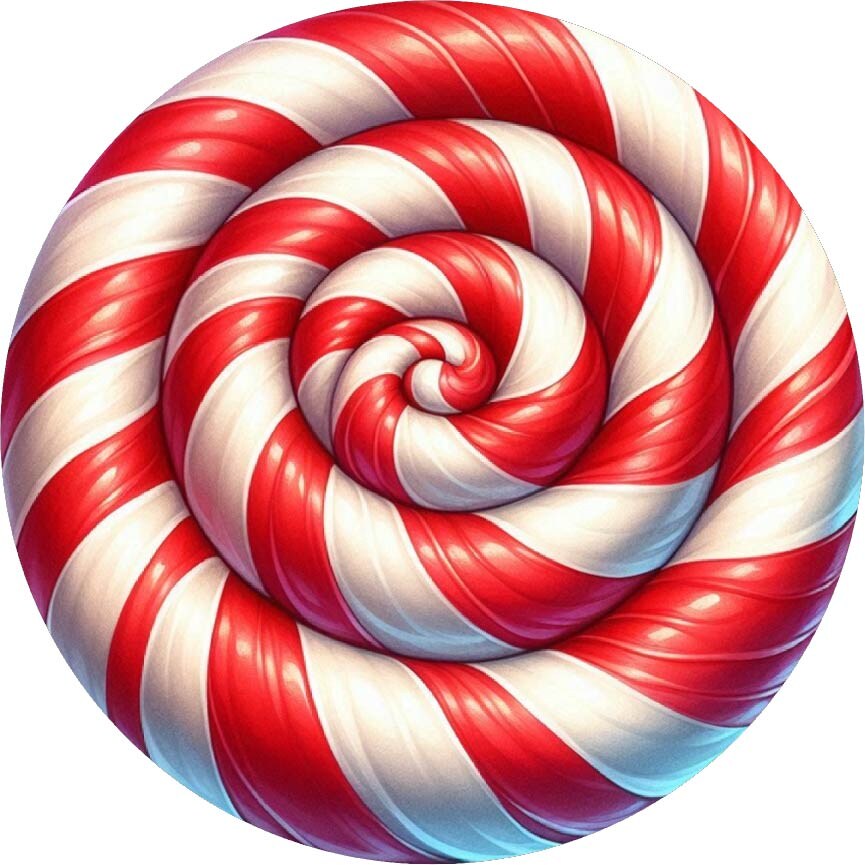 Red White Round Peppermint Candy