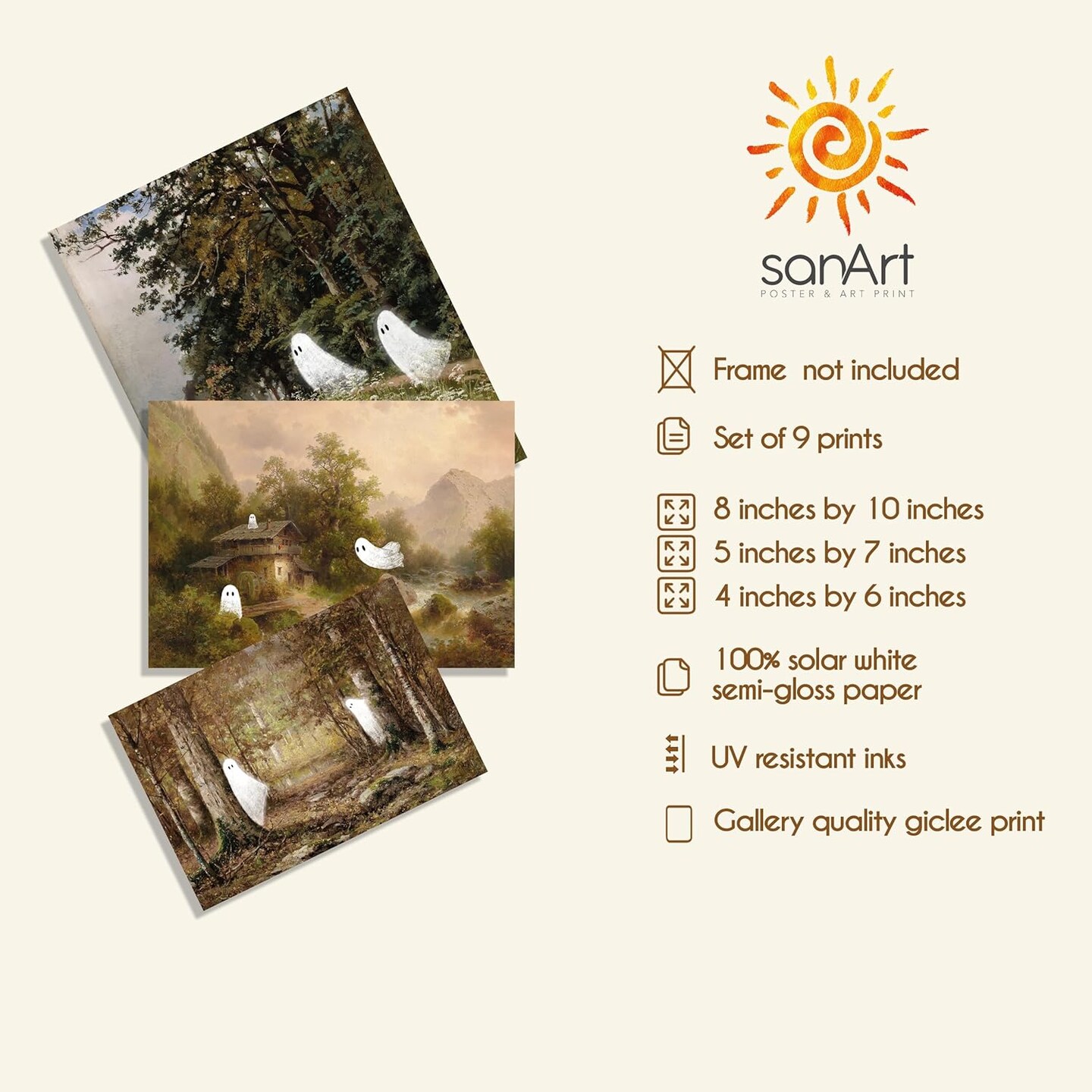 Ghost Halloween Wall Art