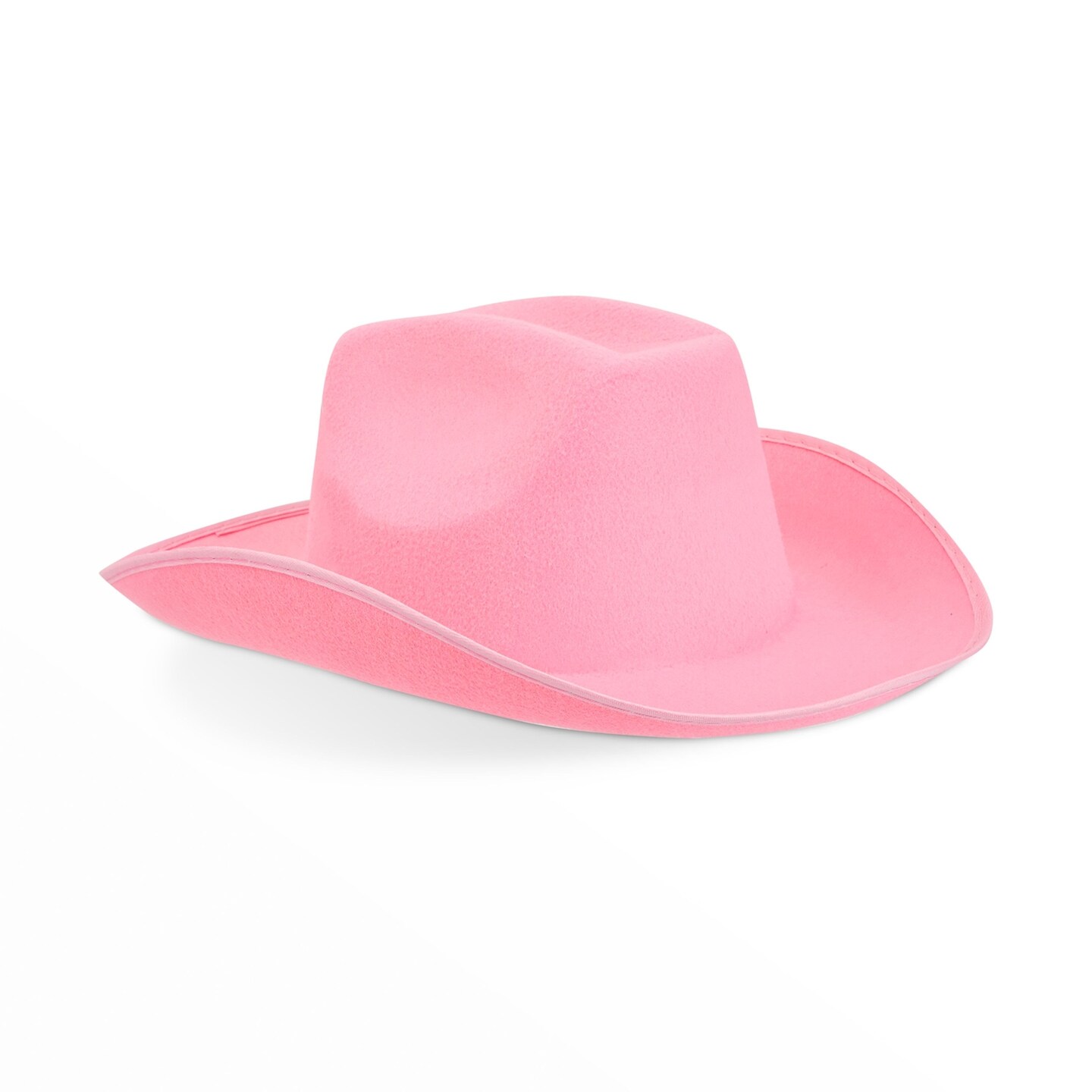 Pink Cowboy Hat - Felt Cowboy Hats for Men, Women, Western Cowgirl Hat for Costume Birthday Bachelorette Party (Adult Size)