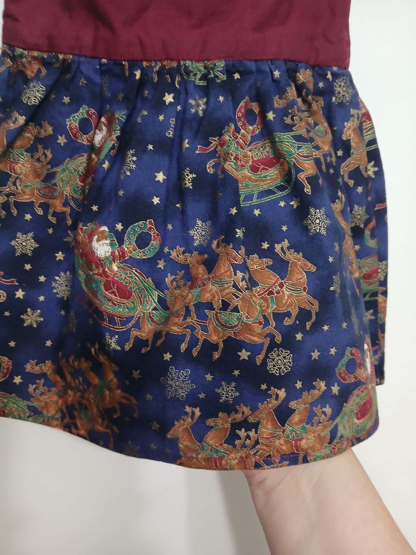 infant blue christmas dress Girls' Christmas Twirl Dress main image 0