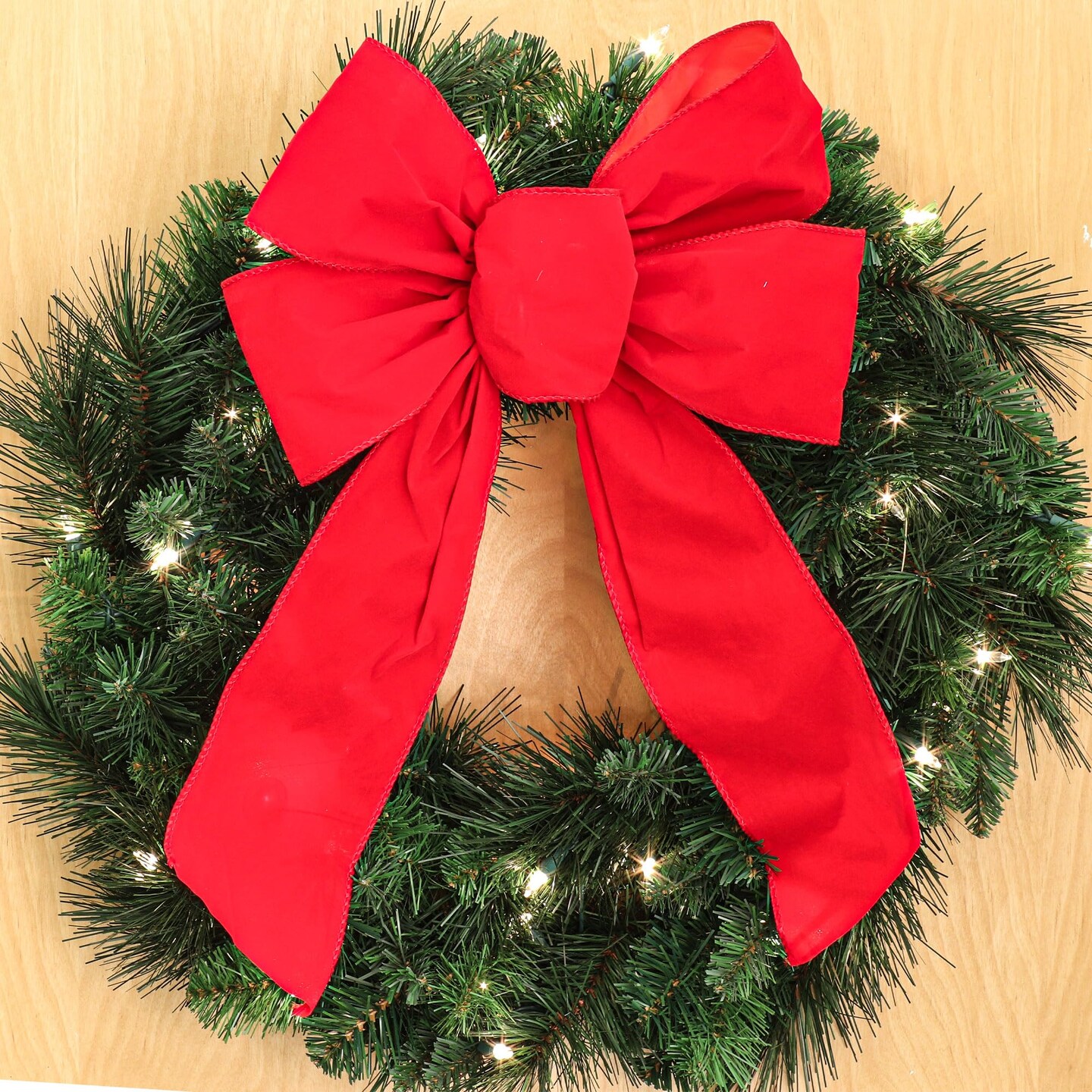 Set of 24 Vibrant Red Wired Bows | Perfect for Holiday Gifts, Wreaths &#x26; Party Decor | Easy to Shape &#x26; Durable for Multiple Seasons | Festive Christmas Decoration - 2024 Christmas Collection, Floral Home by Artificial Flowers