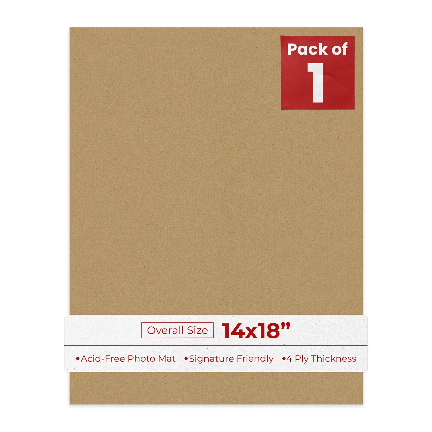 Rattan Beige 14x18 Uncut Mat Board - Blank Sheets, No Opening, Color ...