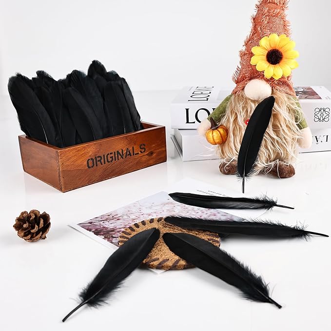 Craft Feathers 150 Pack (14g) – Assorted Color Decorative Feathers for Kids Crafts, DIY Projects, Classroom Art & Party Decorations