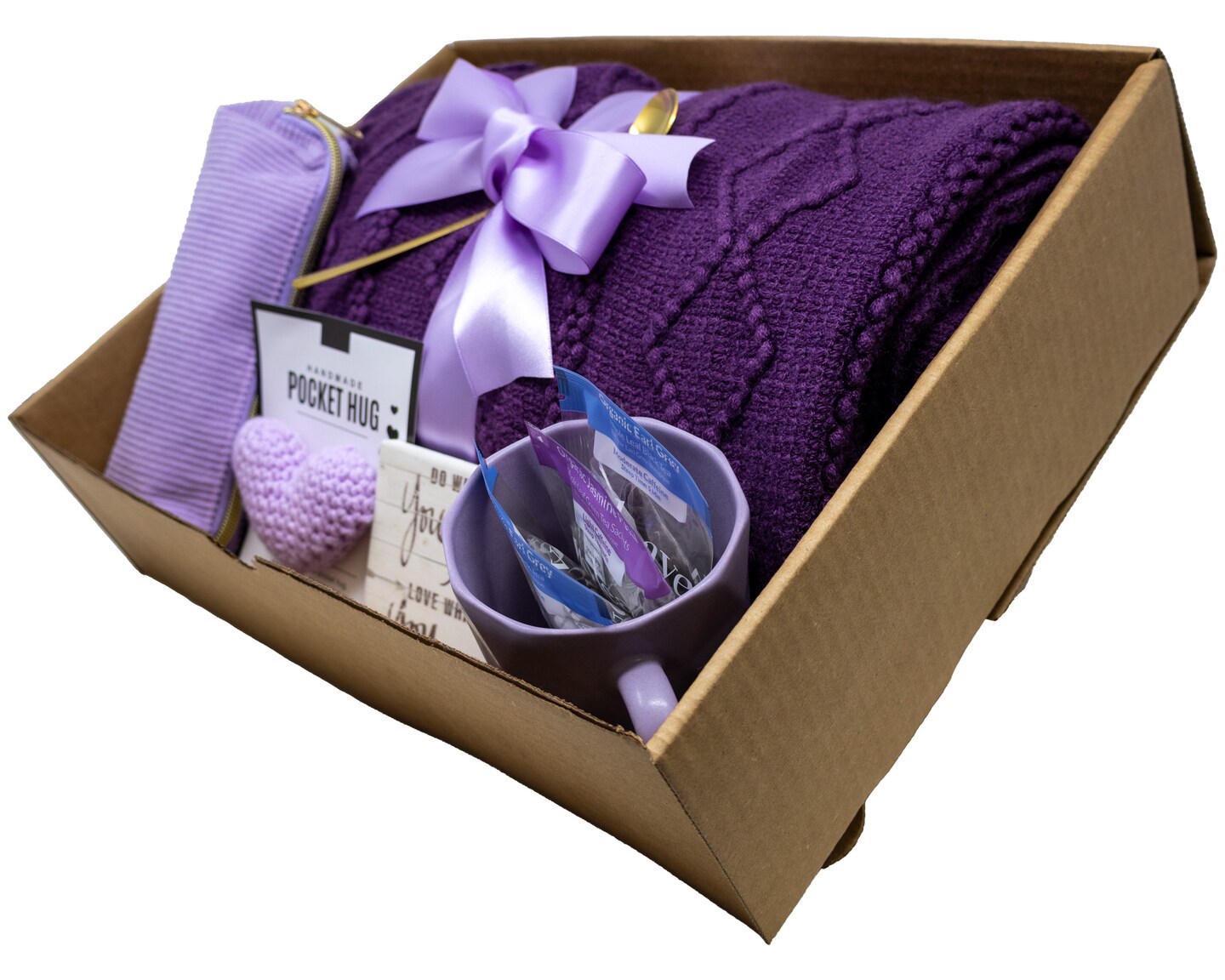 Cozy Blanket Gift Set Box with Purple Theme | MakerPlace by Michaels