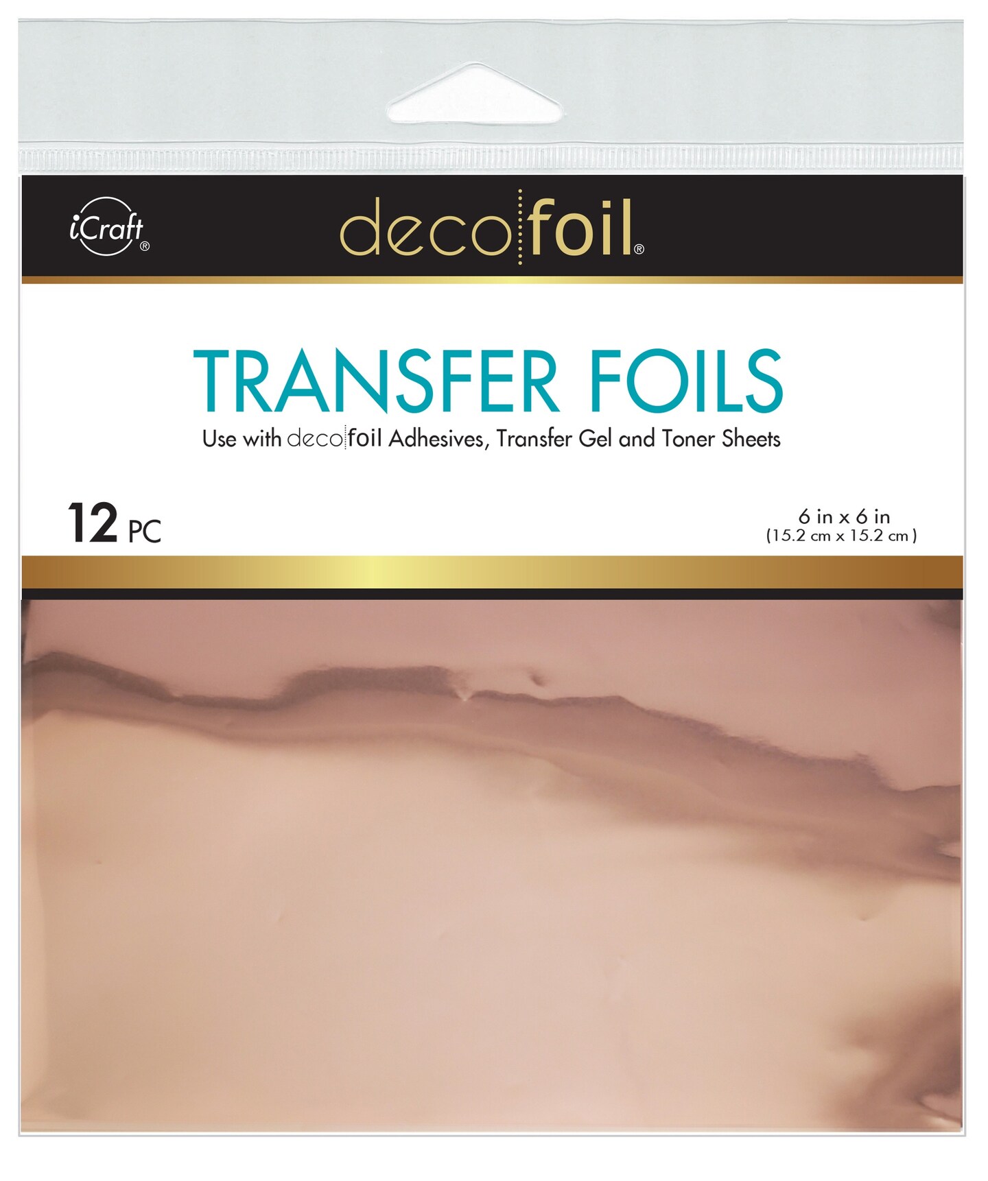 Deco Foil Transfer Sheets 6&#x22;X6&#x22; 12/Pkg