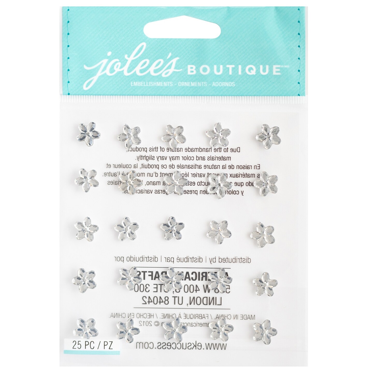 Jolee's Boutique Themed Embellishment-Diamond Mini Flower Gems