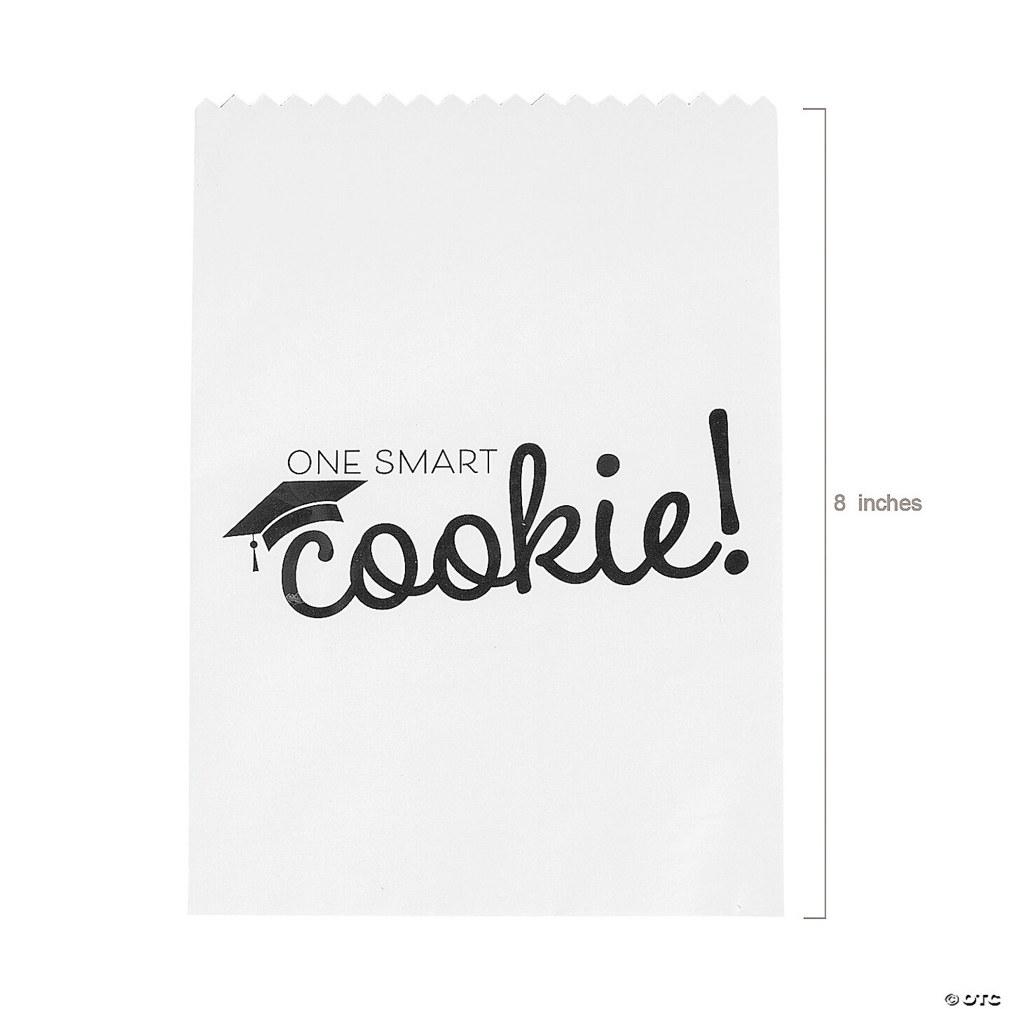 5 1/2&#x22; x 8&#x22; Bulk 50 Pc. Graduation Party One Smart Cookie Paper Treat Bags