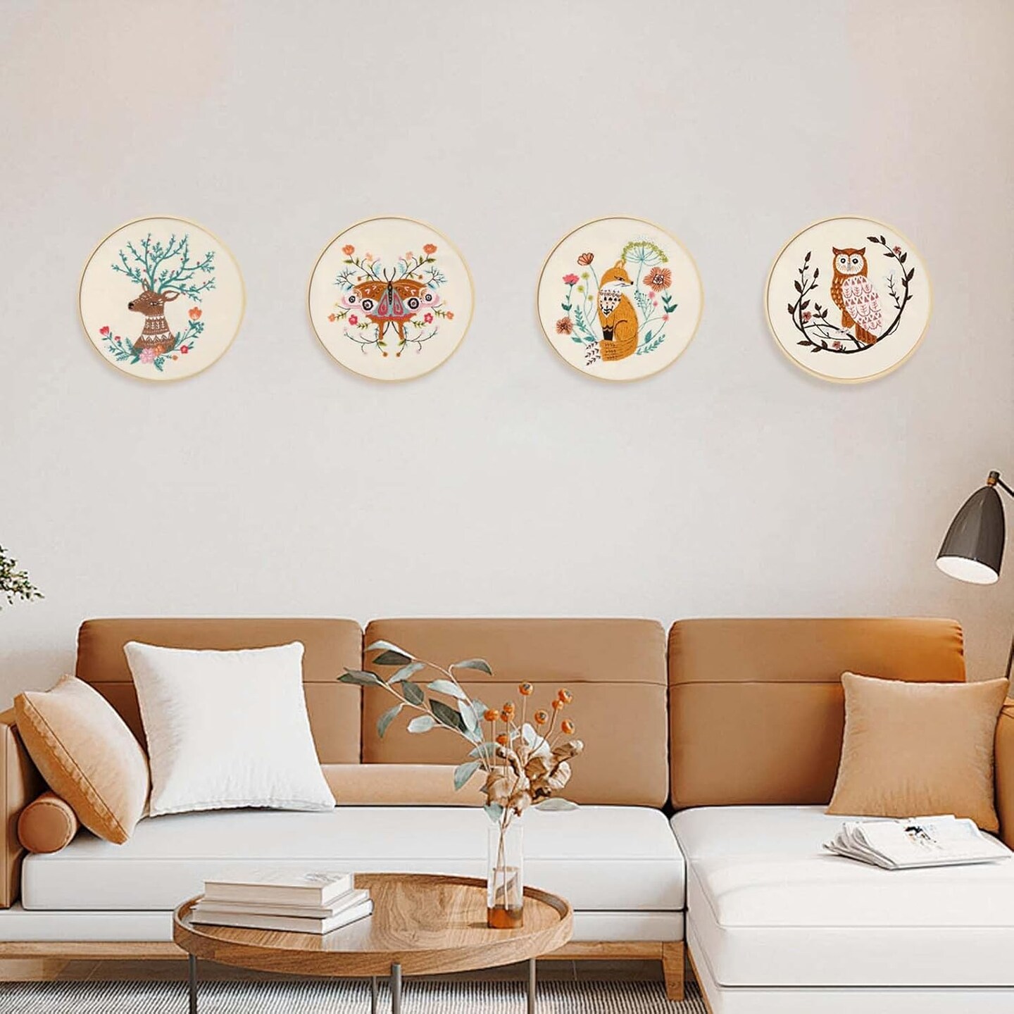 Owl Embroidery Kit for Adults – Beginner Cross Stitch with Hoop, Threads & Video Tutorial