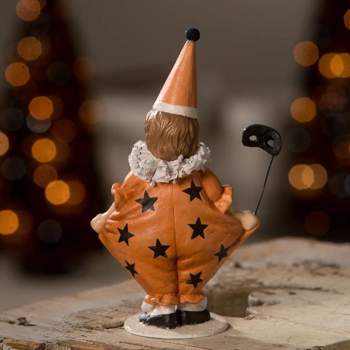 Bethany Lowe Halloween Masquerade Clown Girl 6 Inch Figurine