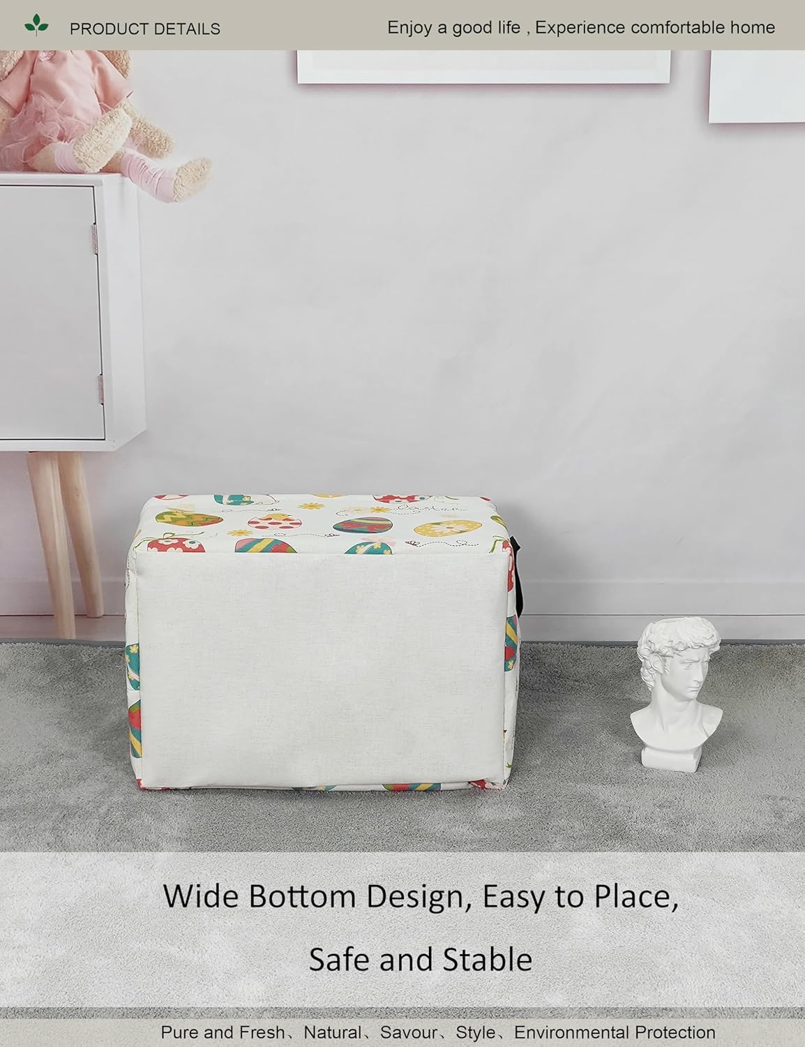 Rectangular Folding Laundry Basket, waterproof Canvas Basket, gift basket