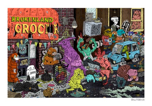Brokenland by Drew Morrison Wall Art Décor 14 x 20 Art Print | Michaels