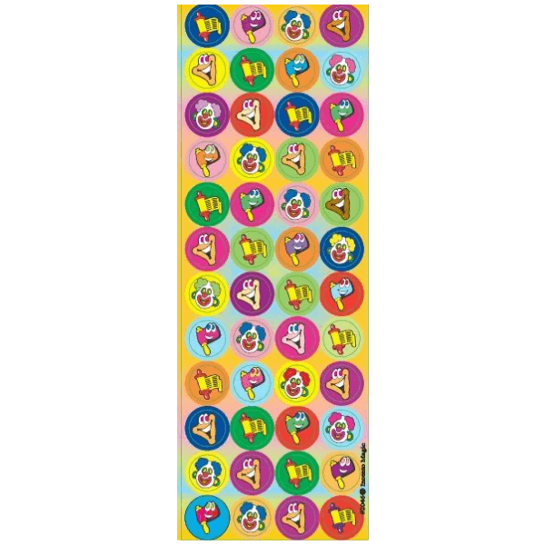 Jumbo Dot Stickers – Purim 25 Sheets | Holiday Circle Stickers for Kids Crafts