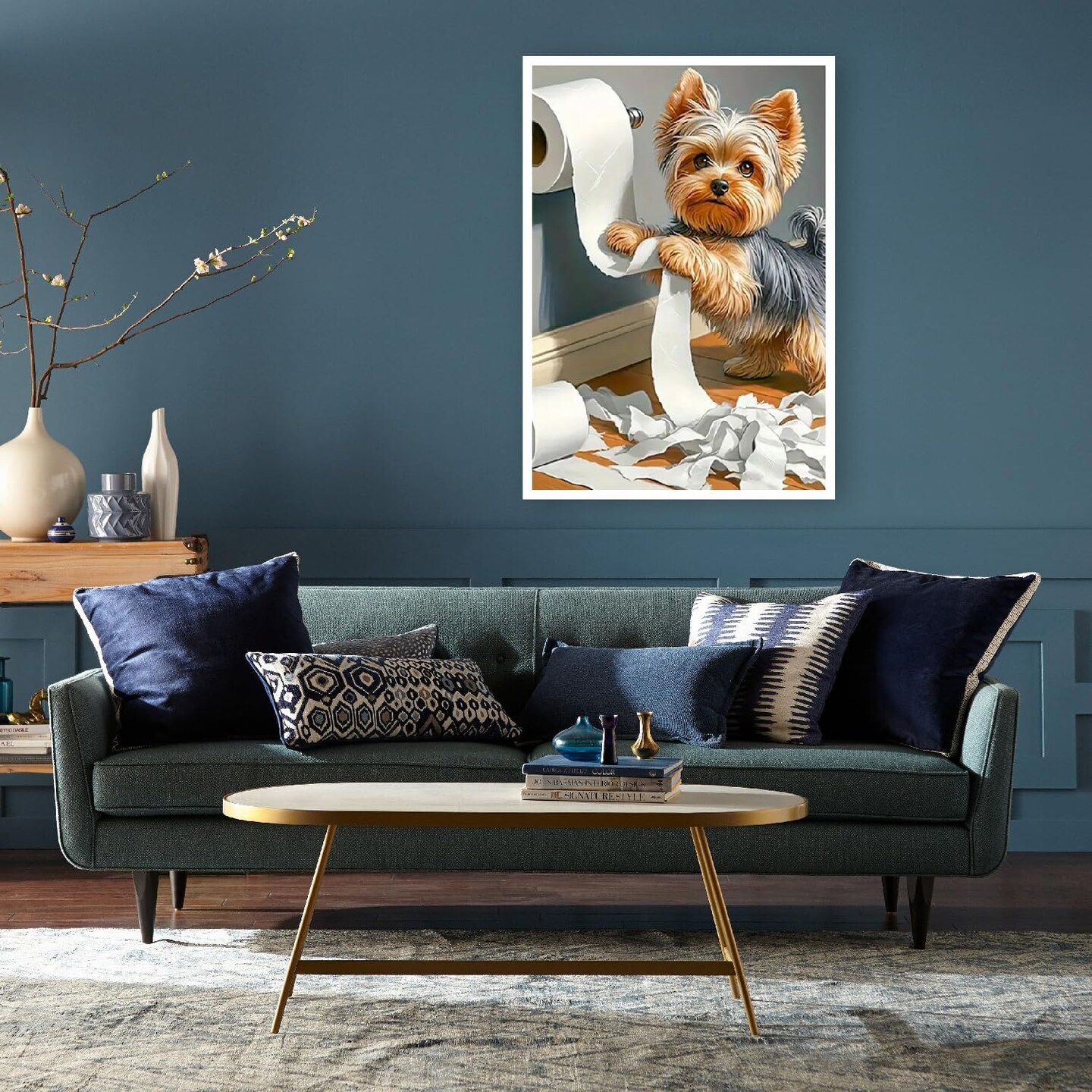 Little Puppy 5D Diamond Painting Kits for Adults – Cute Dog DIY Diamond Art for Beginners, Round Full Drill Diamond Dot, Home Wall Decor 12×16 in