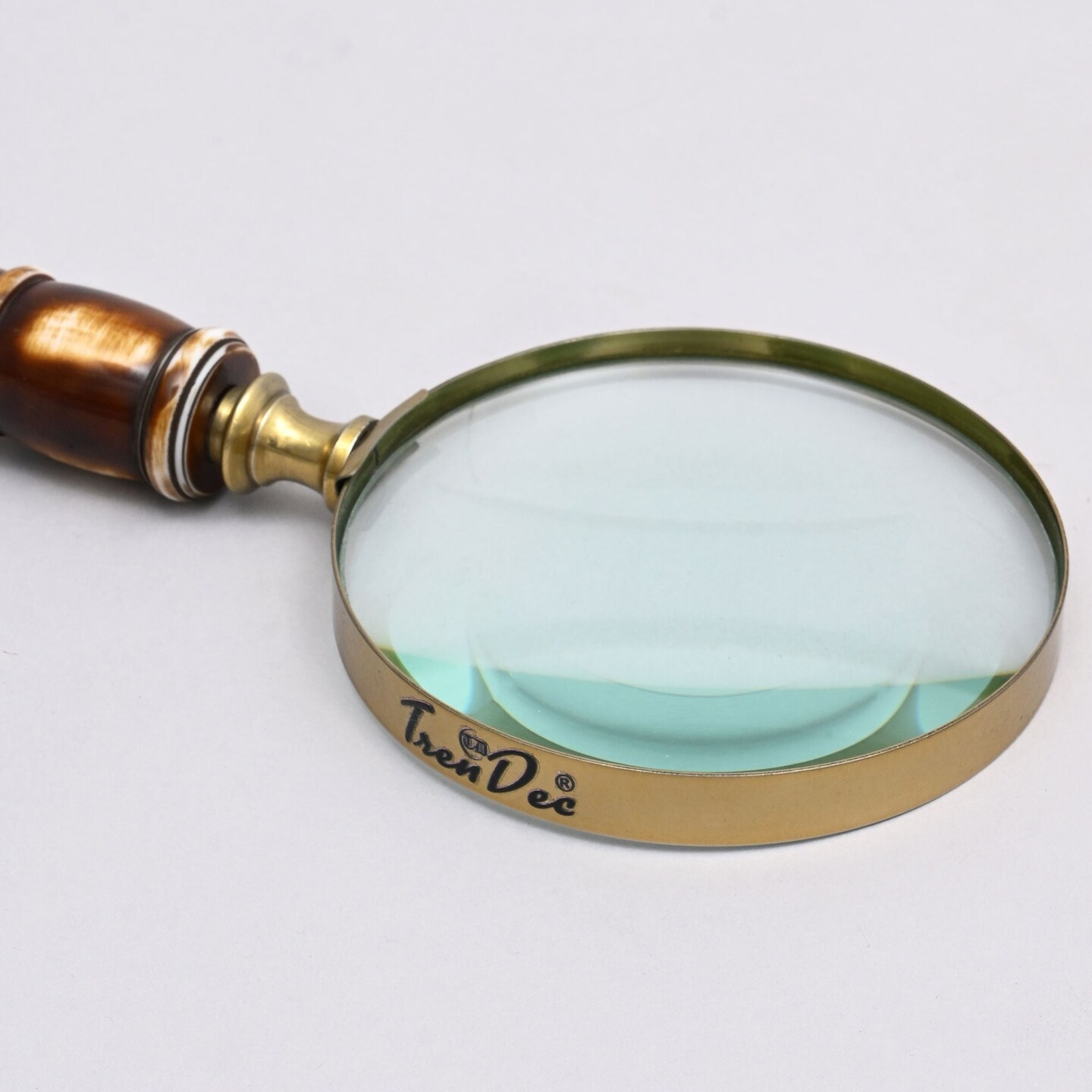 Magnifying Glass with Brown Resin Handle
