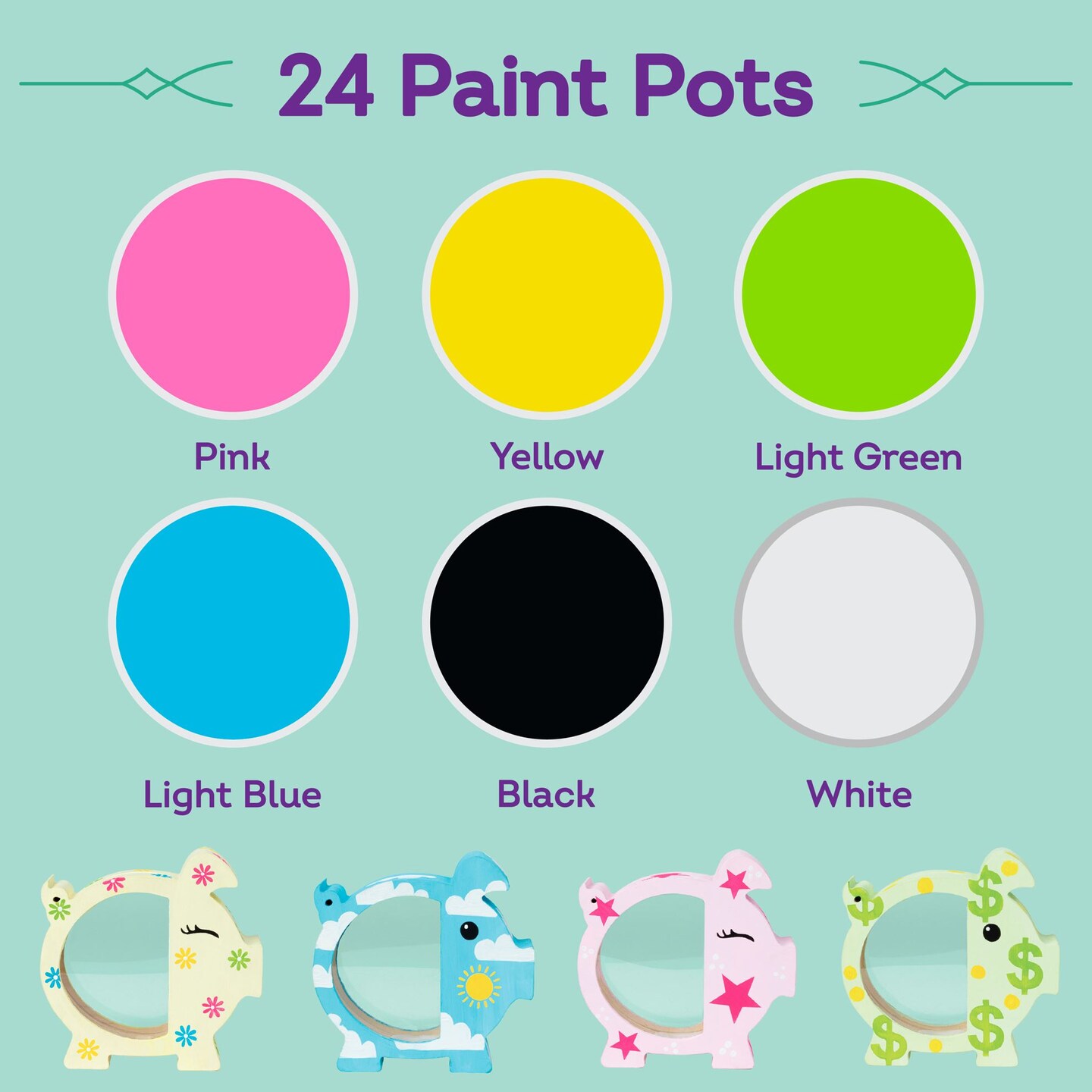 Tulip Wood Bank 4-Pc. Painting Kit