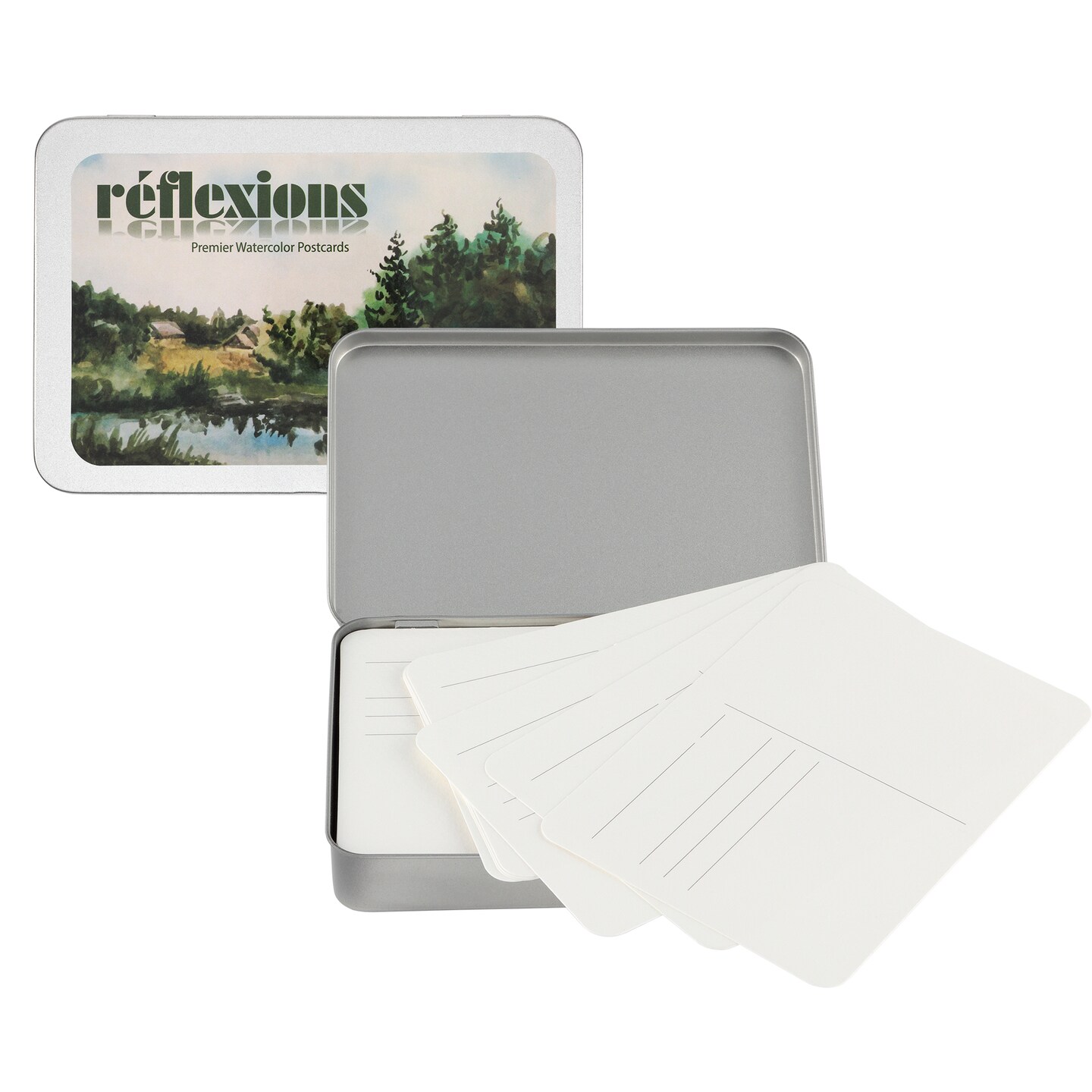 Creative Mark Reflexions Premier Watercolor Postcards - Blank 140lb (300 gsm) 25% Cotton Rag, 4x6 Inch, Pack of 24, Cold-Pressed Surface for Watercolorists, Artists - Paint, Draw, Send or Collect