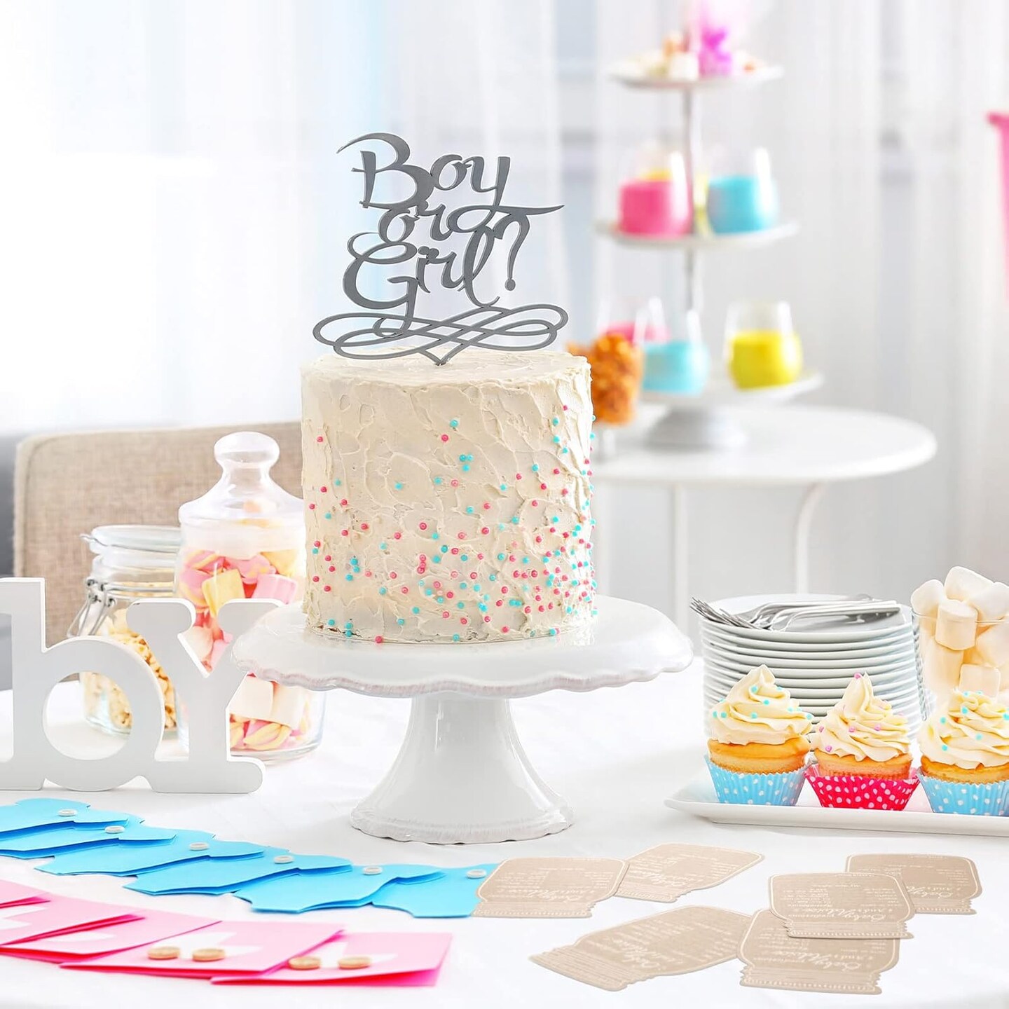50 Pcs Baby Shower Prediction and Advice Cards Mason Jar Advice and Prediction Cards for Baby Shower Gender Reveal Party Supplies Mom Dad Party Decorations
