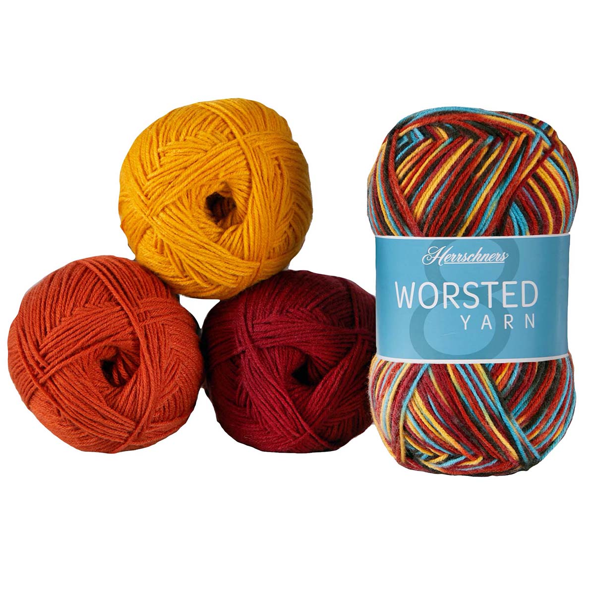 Herrschners  Worsted 8 Multi Value Yarn Pack