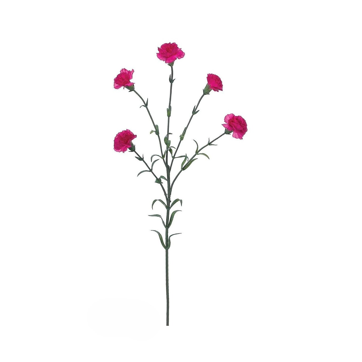 Allstate Mini Carnation Artificial Floral Spray - 27.5" - Fuchsia Pink