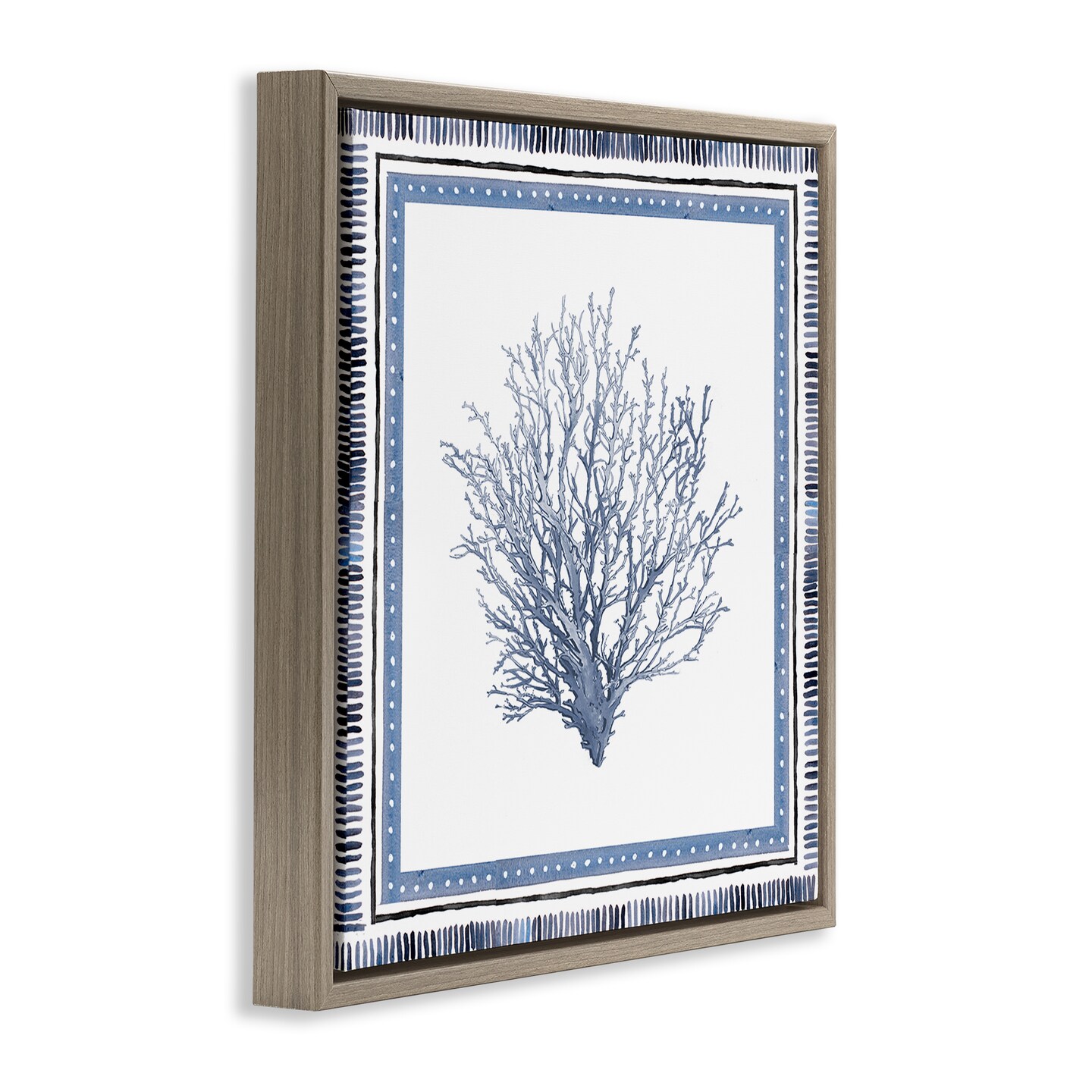 Stupell Industries Nautical Branch of Coral Floating Frame Design by Lanie Loreth