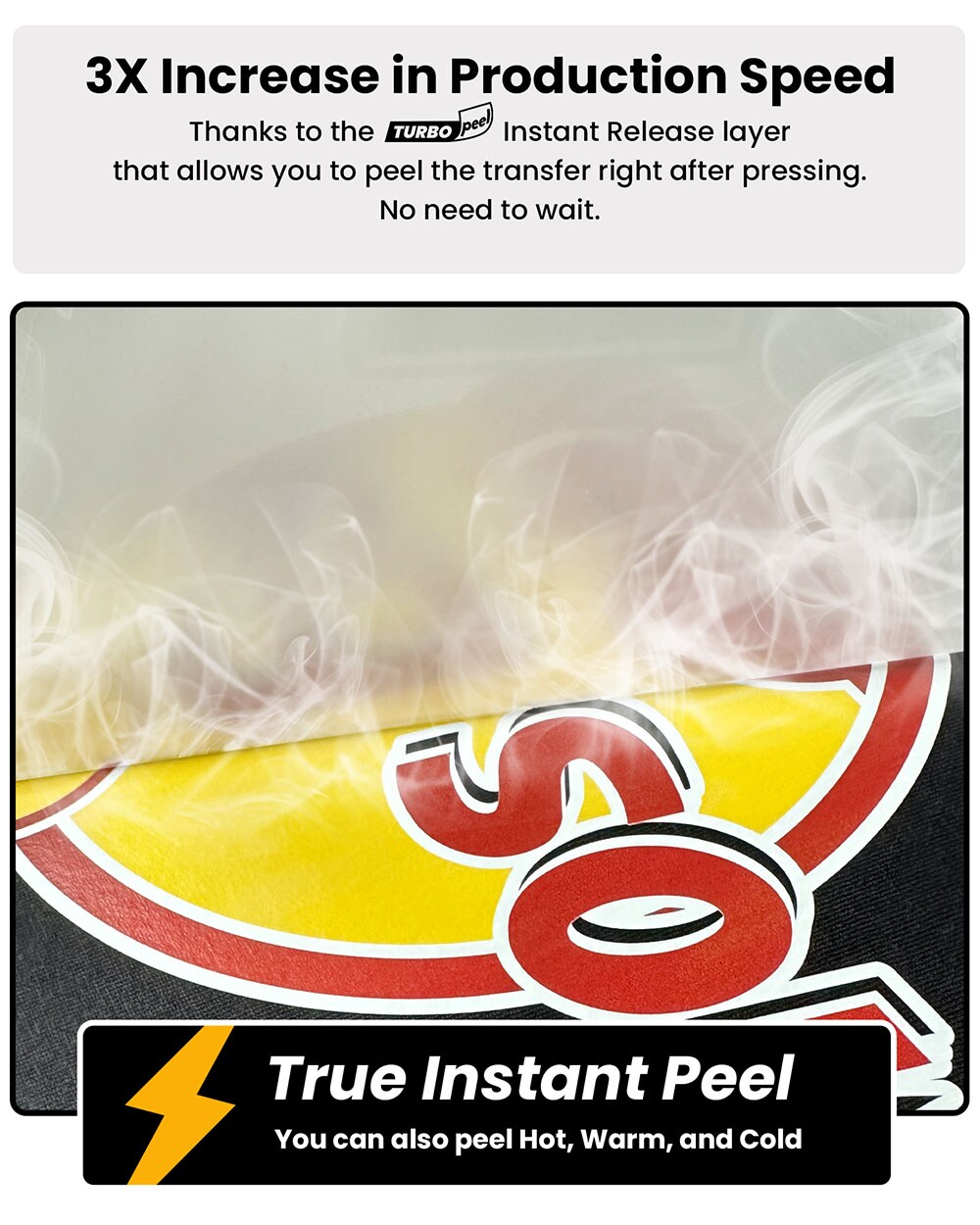 13&#x22; x 328&#x27; Turbo Peel DTF Film - Instant Peel