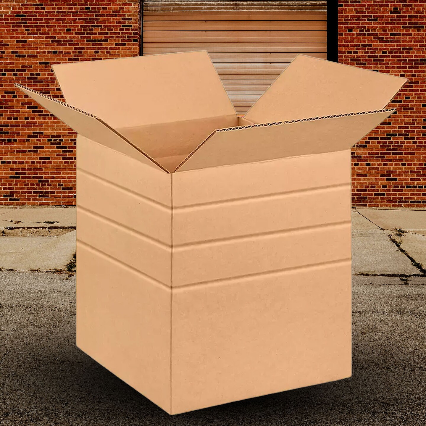250 Pack Eco Friendly Multi Depth Corrugated Cube Boxes for Moving Storage Shipping 10 x 10 x 12 Inch