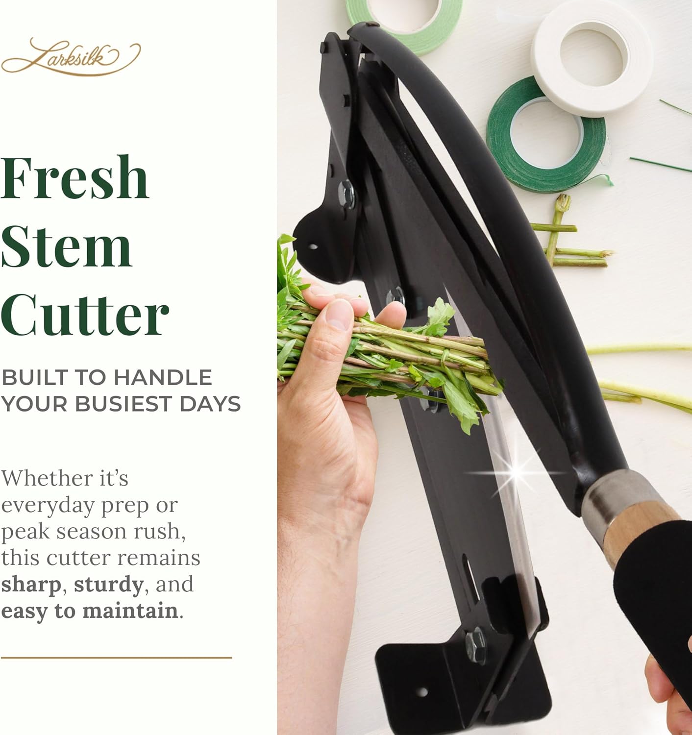 2-Pack: Floral Stem Cutter, 14" Wide, Stainless Steel Blade, Trimming Tool with Safety-Lock & Comfort Grip, Floral Home by Artificial Flowers