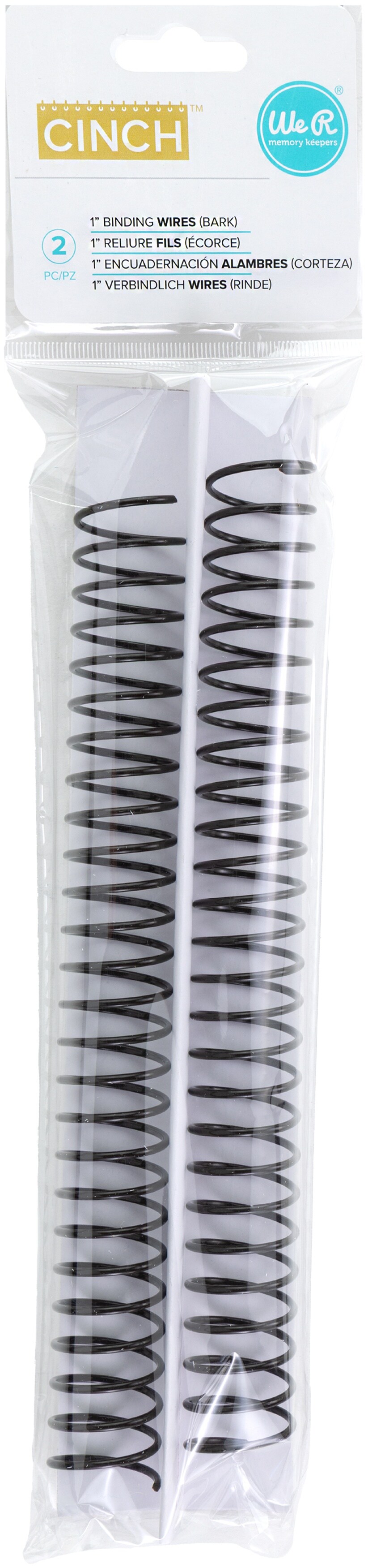 We R Cinch Spiral 1&#x22;X12&#x22; 2/Pkg-Bark