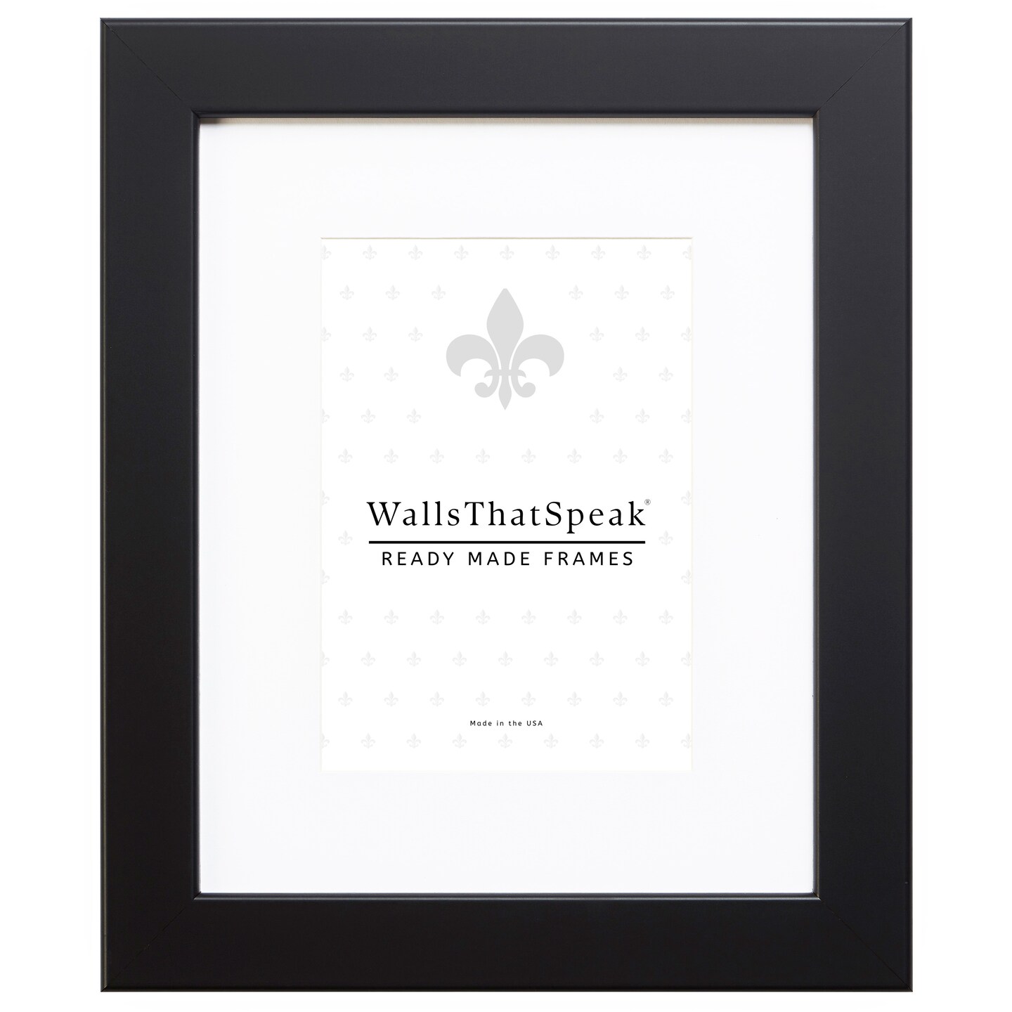 11x17 Matted Picture Frame, Bauhaus 125 1.25 Inch MDF  Moulding, Wall Display Frame for Art, Posters, or Photos by wallsthatspeak