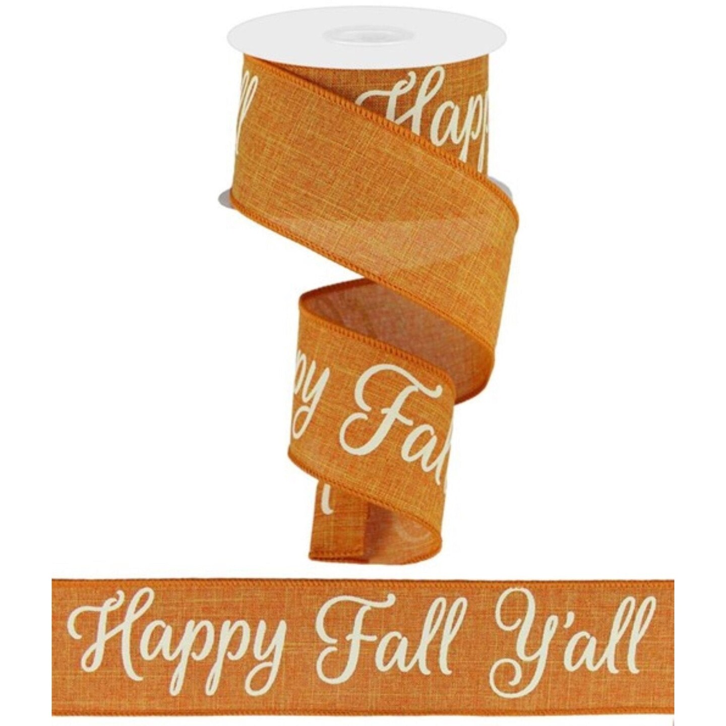 2.5&#x22; Happy Fall Yall Ribbon: Talisman (10 Yards)