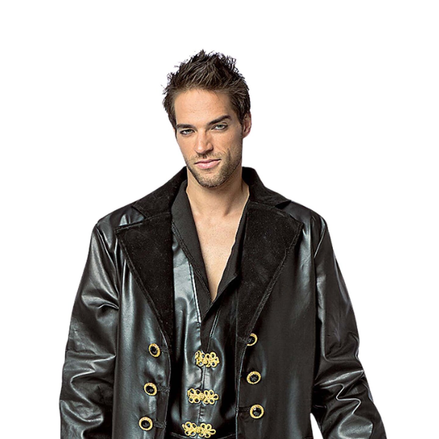 Once Upon A Time Hook Costume Adult 2X Faux Leather Jacket