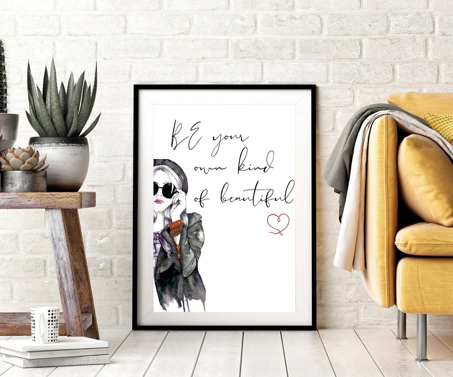 Fearless Girl Art Print - Feminist Wall Decor Empowering Gift