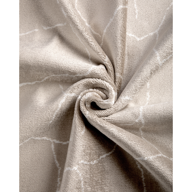 1 Yard Abstract Textured Velvet Upholstery Fabric with Acrylic Backed High Performance