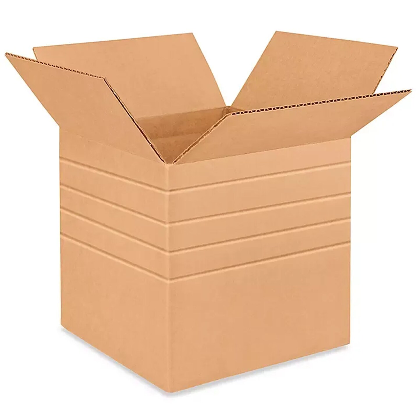 250 Pack Eco Friendly Multi Depth Corrugated Packing Boxes Strong Mailing Cartons 8 x 8 x 8 Inch