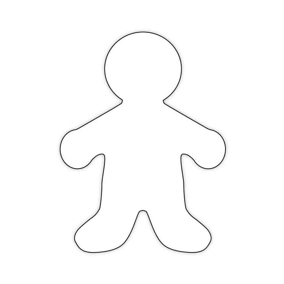 People Kid Shapes Cutouts – 6" White 25 Pack | Paper Human Figure Cutouts for Crafts, Classrooms, and DIY Projects