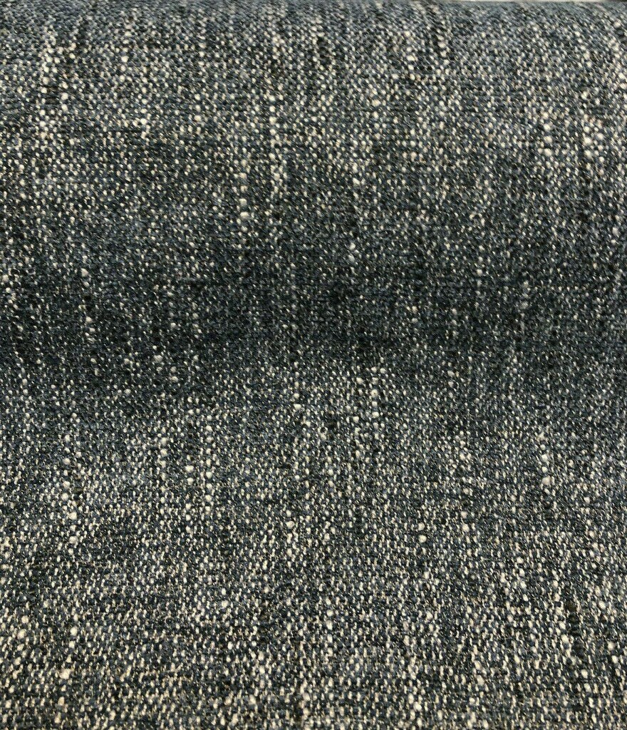 1 Yard Upholstery Chenille Fabric Avenger Denim Blue Tweed Soft 100% Woven Polyester 54 Inch Width