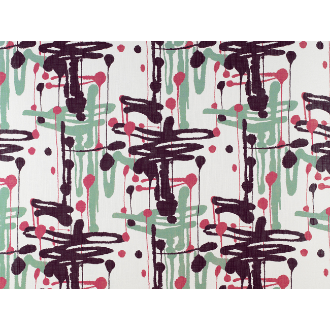 1 Yard Modern Abstract Printed Viscose Linen Multipurpose Home Fabric