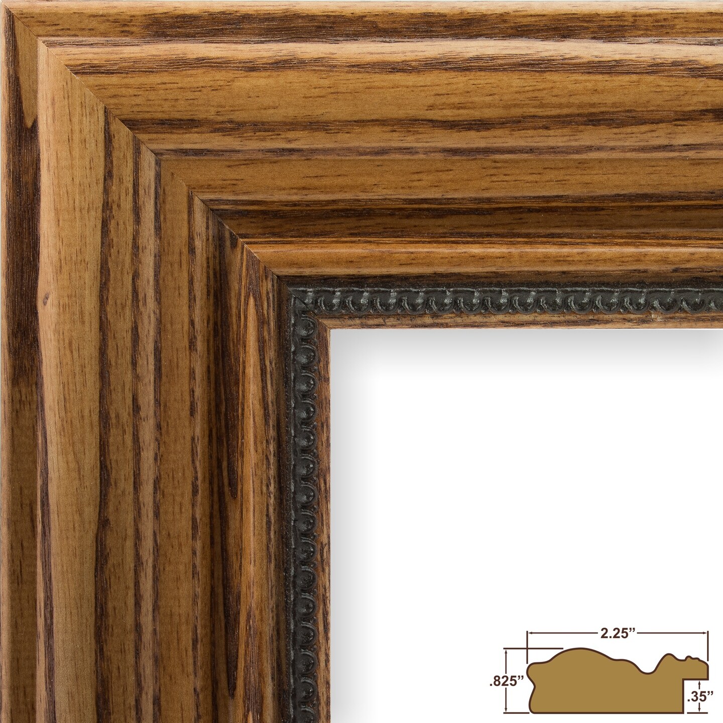 12x15 Picture Frame, Colonial Ornate 2.25 Inch Wood  Moulding, Wall Display Frame for Art, Posters, or Photos by wallsthatspeak